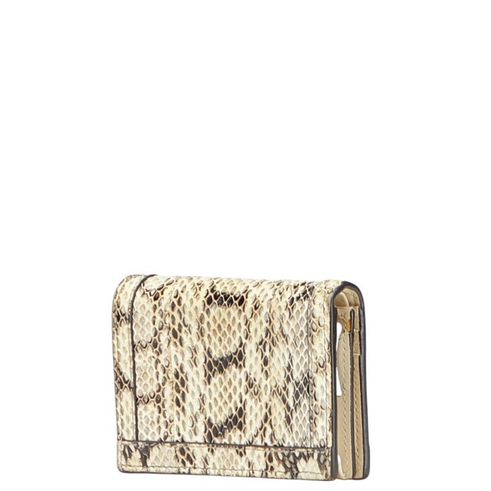 Gucci Ophidia Gg Python Bifold Compact Wallet Whi… - image 2